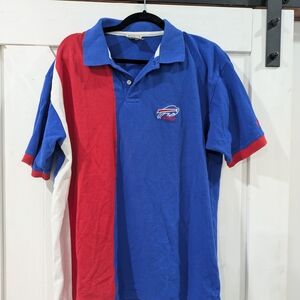 Team Spirit Colorblock Polo Shirt - Red, Blue, and White